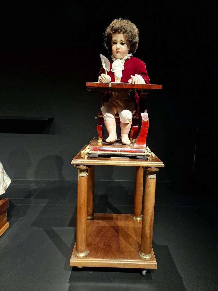 The Writer, an automaton boy at a desk, built by Pierre Jaquet-Droz around 1770