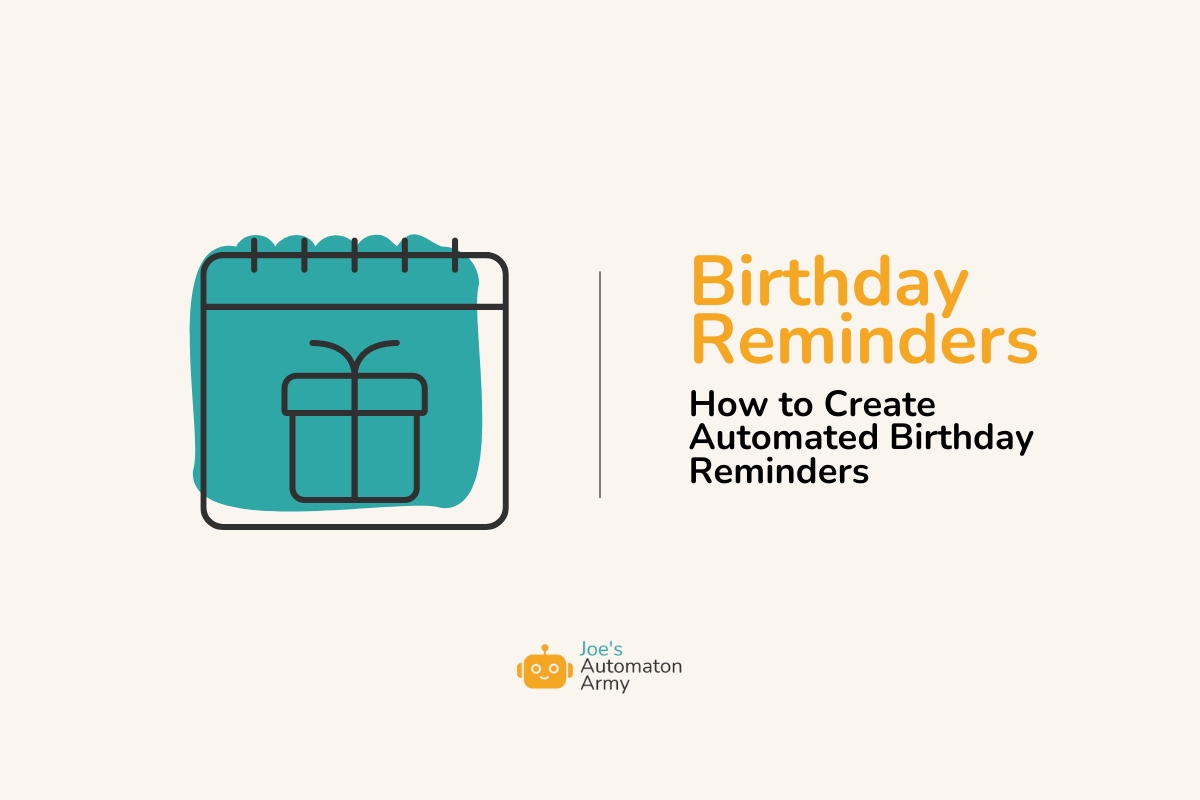 Birthday Reminder Automation