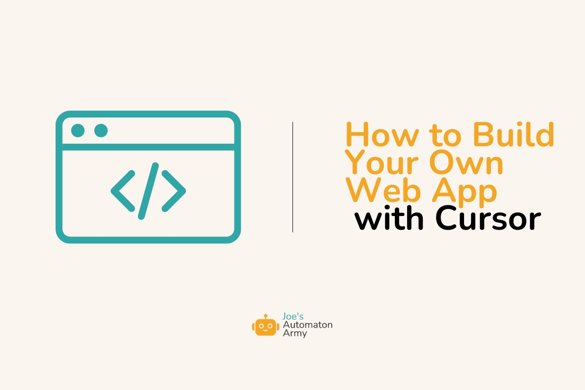 How to Build Your Own Web App with Cursor